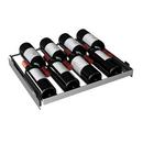 24 in. Dual Zone Wine Cooler Left Hinge in Stainless Steel 