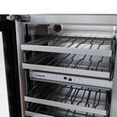 24 in. Dual Zone Wine Cooler Left Hinge in Stainless Steel 