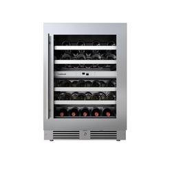 24 in. Dual Zone Wine Cooler with Right Hinge in Stainless Steel
