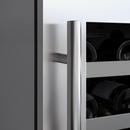 24 in. Dual Zone Wine Cooler with Right Hinge in Stainless Steel 