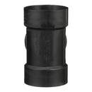 Black ABS DWV Flush Cleanout Tee With Plug 