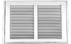 30 x 20 in. Filter Grille in White Steel