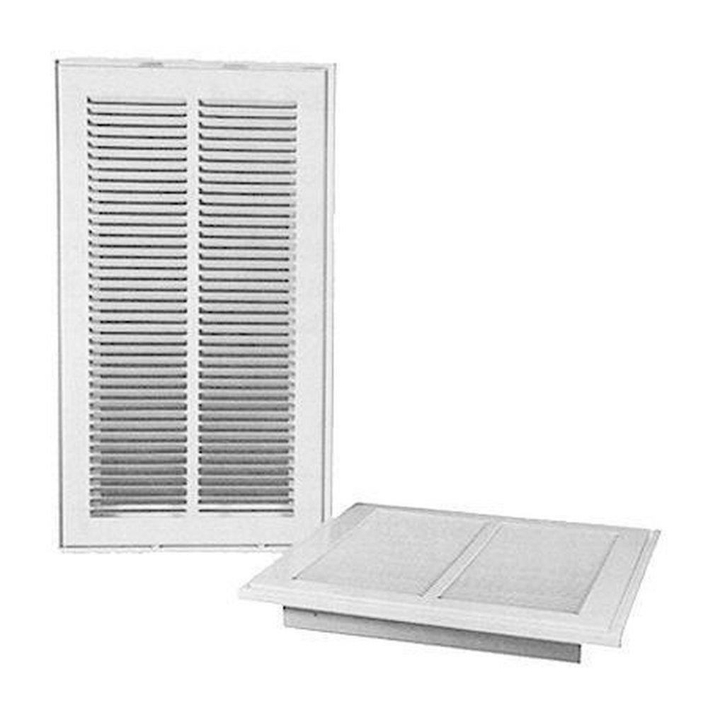 Hart & Cooley White 20 in. Filter Grille Return Air in White Steel 