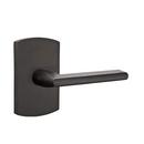 Right Handed Passage Door Lever in Flat Black Bronze