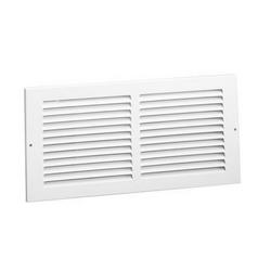 12 x 12 in. Residential 1-way Return Grille in Bright White Steel