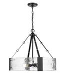 24-1/4 in. 4-Light Pendant Light Matte Black 