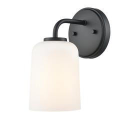 5 in. 1-Light Wall Sconce in Matte Black