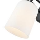 5 in. 1-Light Wall Sconce in Matte Black 