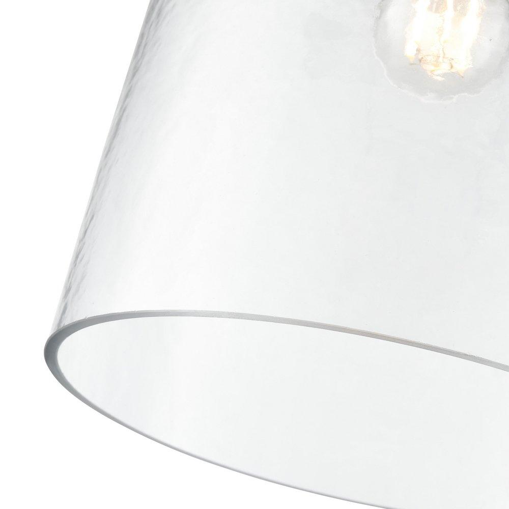 10 in. 1-Light Pendant Light in Matte Black 