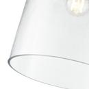 10 in. 1-Light Pendant Light in Matte Black 