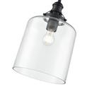 10 in. 1-Light Pendant Light in Matte Black 