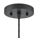 10 in. 1-Light Pendant Light in Matte Black 