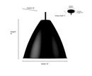 15 in. 1-Light Pendant Light in Matte Black 
