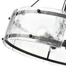 24-3/4 in. 5-Light Chandelier Ceiling Light in Matte Black 