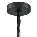 24-3/4 in. 5-Light Chandelier Ceiling Light in Matte Black 