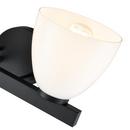 15-3/4 in. 2-Light Vanity Fixture in Matte Black 