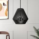 22 in. 3-Light Pendant Light in Matte Black 