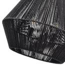 22 in. 3-Light Pendant Light in Matte Black 