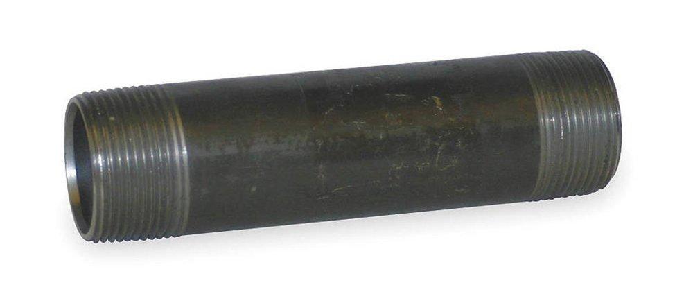 1 in. Sch. 40 A106B TBE Nipple Seamless Black Carbon Steel 