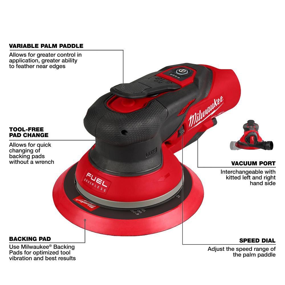 M12 FUEL 6 RANDOM ORBITAL SANDER 3/16 