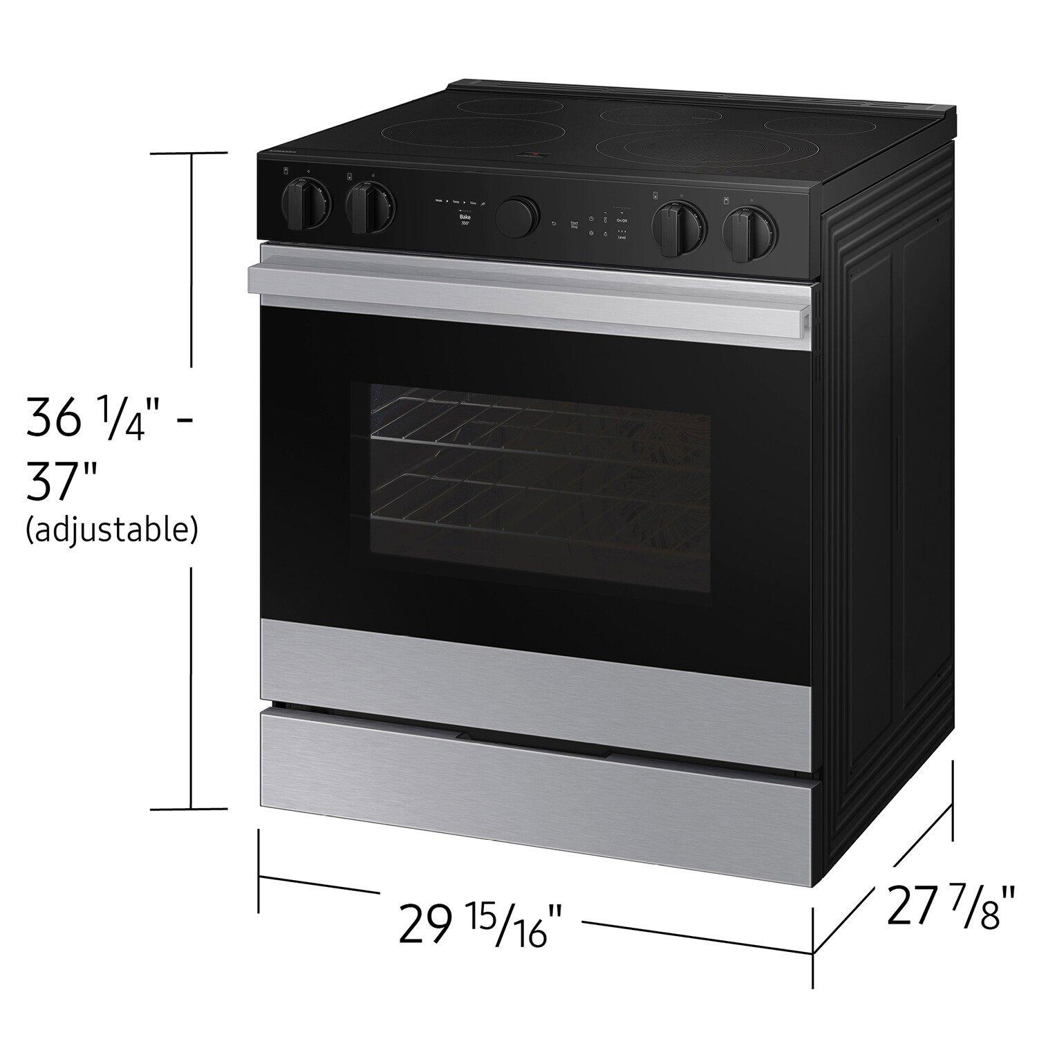 6.3 CF ELECTRIC SLIDE-IN SMART DIAL CONVECTION+ SELF CLEAN AIR FRY TRAY INCL. STAINLESS 