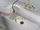 Two Handle Bridge Pull Down Kitchen Faucet in Arctic Stainless 