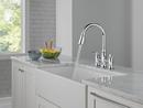Two Handle Bridge Pull Down Kitchen Faucet in Lumicoat&reg; Chrome 
