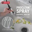 Two Handle Bridge Pull Down Kitchen Faucet in Lumicoat&reg; Chrome 