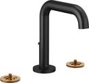 Two Handle Widespread Bathroom Sink Faucet in Matte Black (Handles Sold Separately)