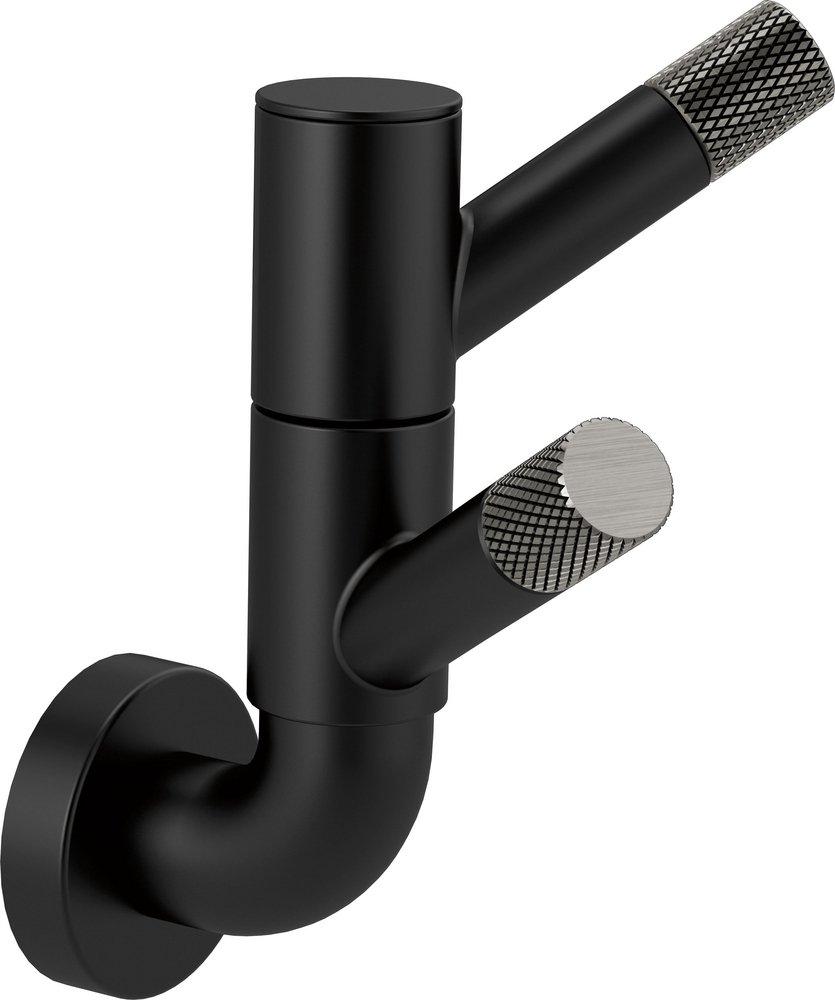 BRIZO LITZE ROTATING DOUBLE ROBE HOOK WITH KNURLING 