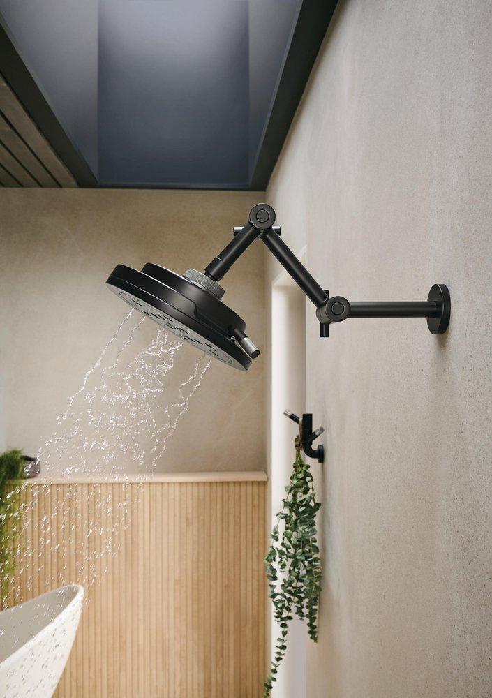 BRIZO LITZE ROTATING DOUBLE ROBE HOOK WITH KNURLING 