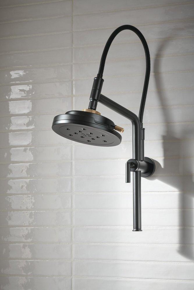 BRIZO LITZE 8 H2OKINETIC ROUND MULTI-FUNCTION WALL MOUNT SHOWERHEAD 