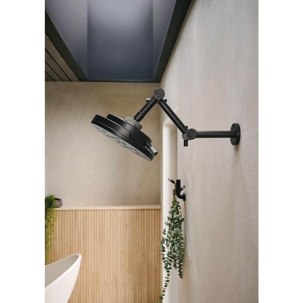 Multi Function Showerhead in Matte Black with Brilliance&reg; Luxe Steel&reg; 