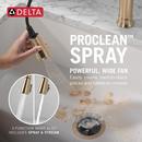 Single Handle Pull Down Kitchen Faucet in Champagne Bronze 