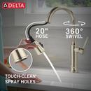 Single Handle Pull Down Kitchen Faucet in Arctic Stainless 