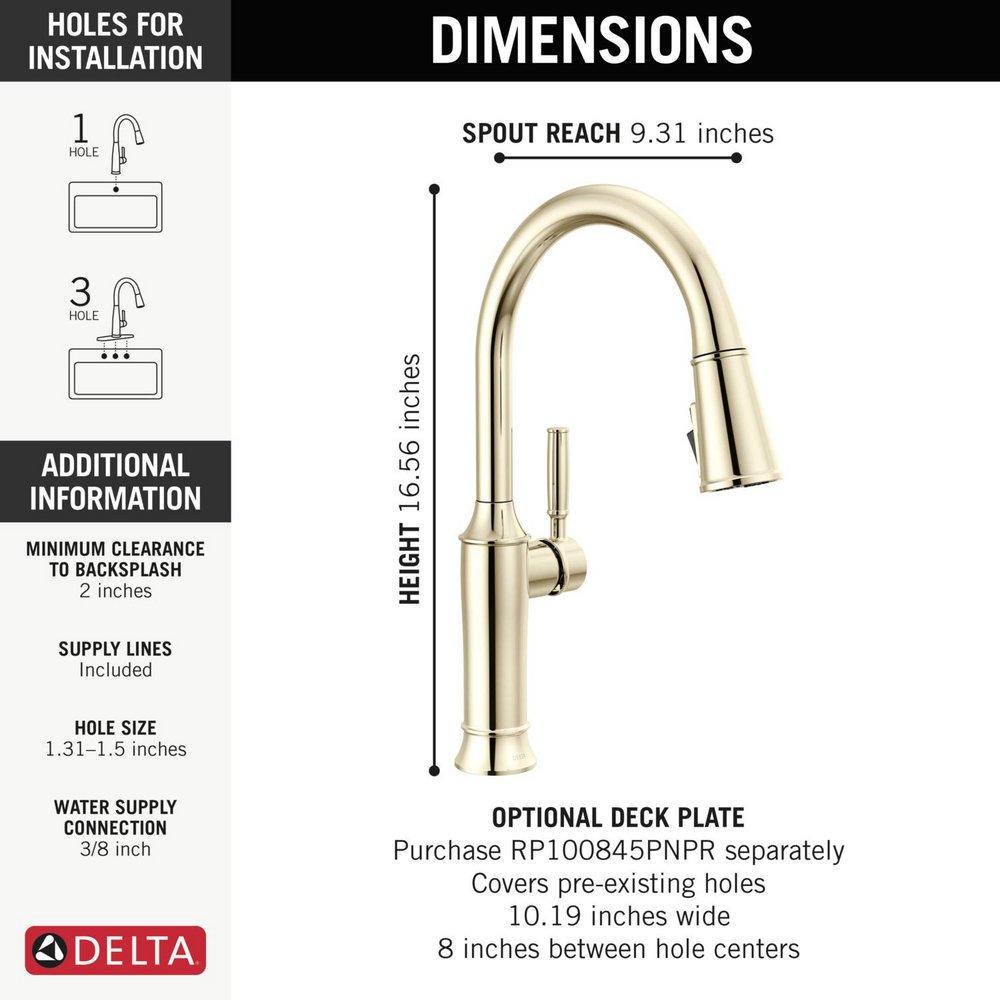 Single Handle Pull Down Kitchen Faucet in Arctic Stainless 