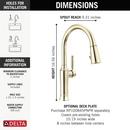 Single Handle Pull Down Kitchen Faucet in Arctic Stainless 