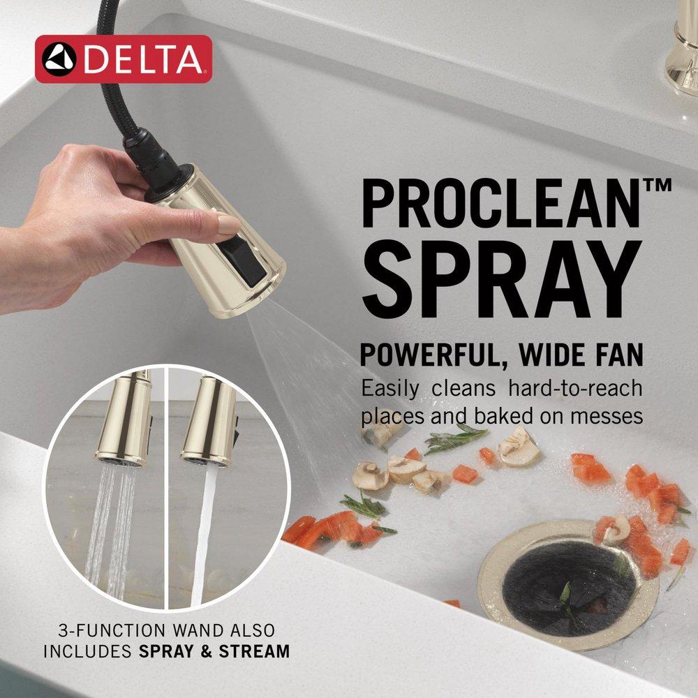 Single Handle Pull Down Kitchen Faucet in Arctic Stainless 