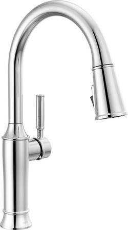 Single Handle Pull Down Kitchen Faucet in Arctic Stainless