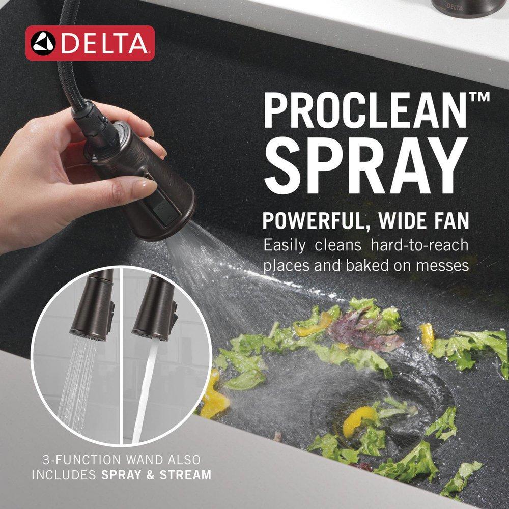 Single Handle Pull Down Kitchen Faucet in Venetian Bronze 