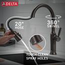 Single Handle Pull Down Kitchen Faucet in Venetian Bronze 
