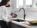 Single Handle Pull Down Kitchen Faucet in Venetian Bronze 