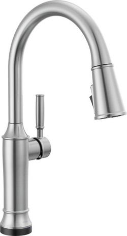Single Handle Pull Down Touchless Kitchen Faucet in Arctic Stainless