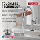 Single Handle Pull Down Touchless Kitchen Faucet in Arctic Stainless 