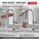 Single Handle Pull Down Touchless Kitchen Faucet in Arctic Stainless 