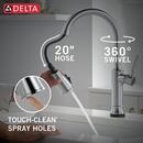 Single Handle Pull Down Touchless Kitchen Faucet in Arctic Stainless 