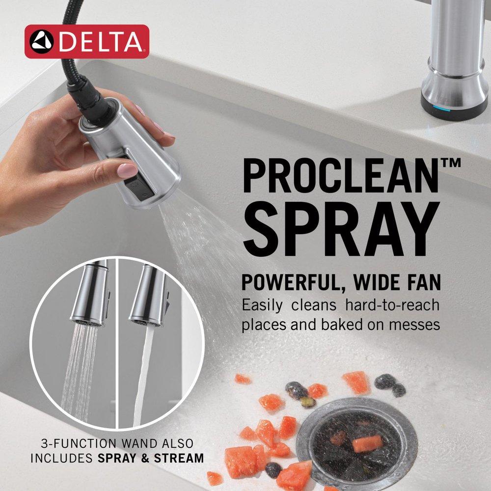 Single Handle Pull Down Touchless Kitchen Faucet in Arctic Stainless 