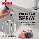 Single Handle Pull Down Touchless Kitchen Faucet in Arctic Stainless 