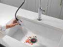 Single Handle Pull Down Touchless Kitchen Faucet in Arctic Stainless 