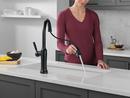 Single Handle Pull Down Touchless Kitchen Faucet in Matte Black 